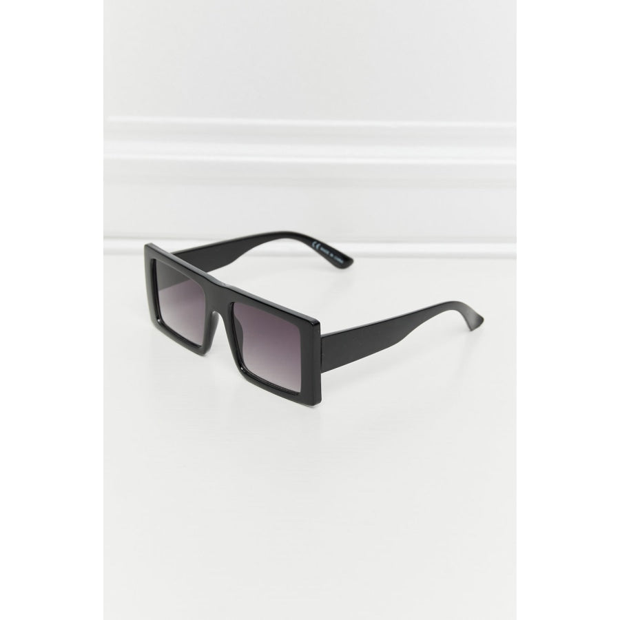 Square Polycarbonate Sunglasses Black / One Size