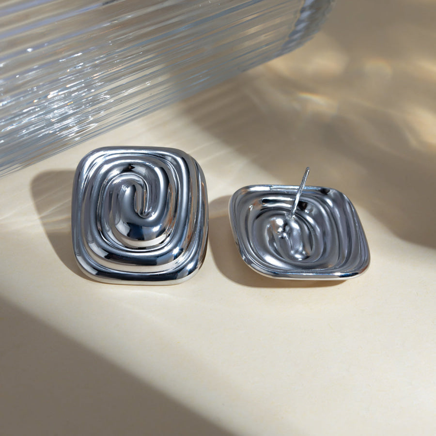 Stainless Steel Stud Earrings Apparel and Accessories