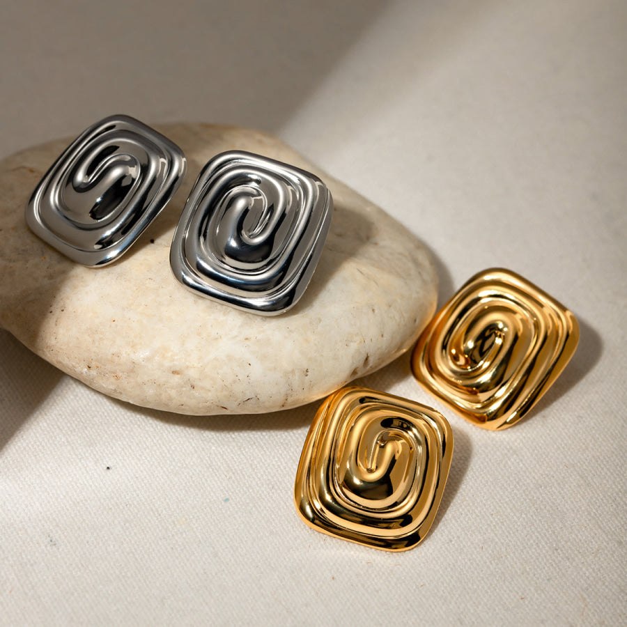 Stainless Steel Stud Earrings Apparel and Accessories