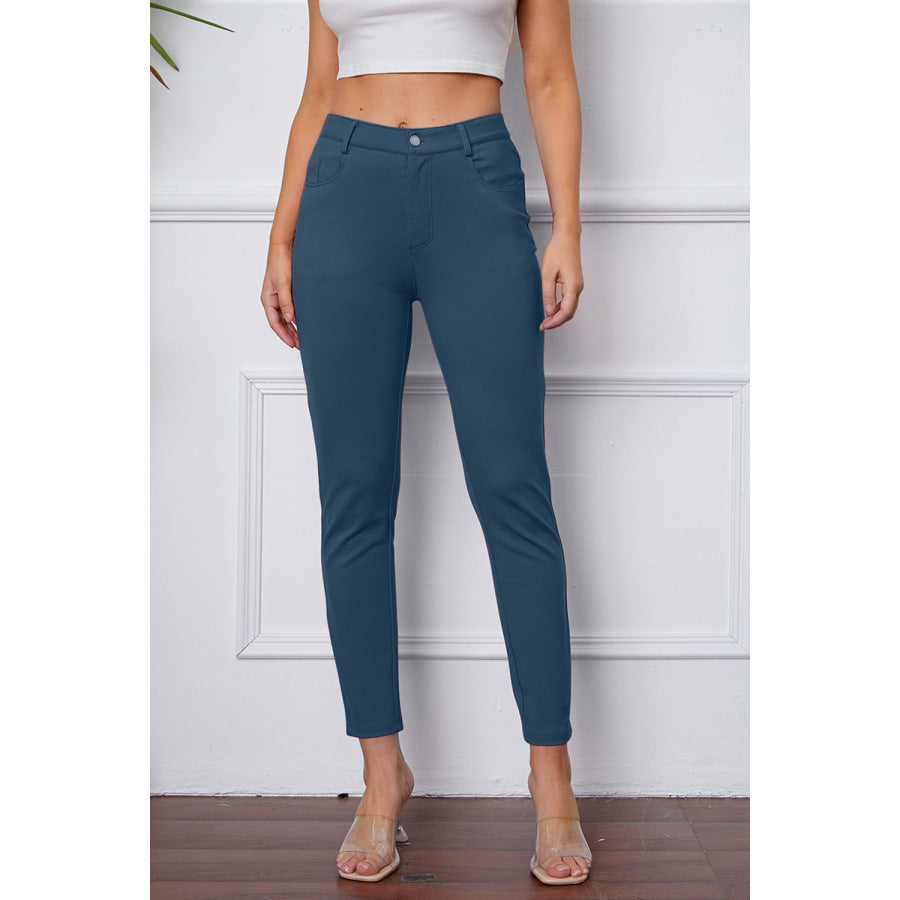 StretchyStitch Pants by Basic Bae Dusty Blue / M Clothing