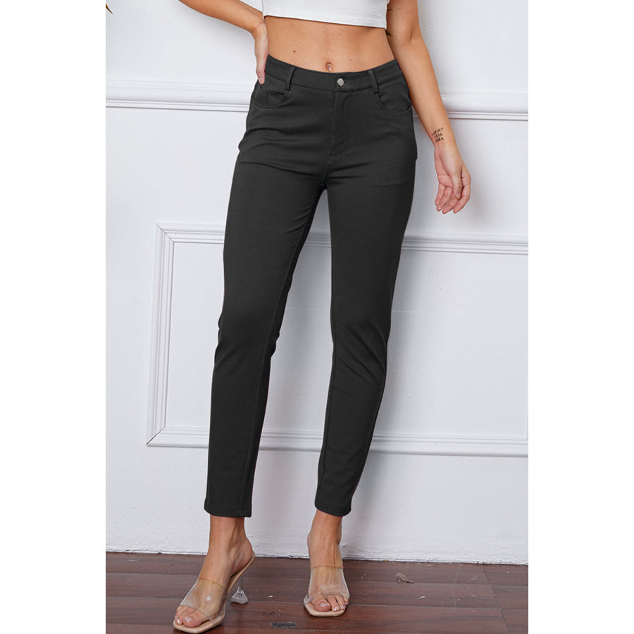 StretchyStitch Pants by Basic Bae Heather Gray / L Clothing