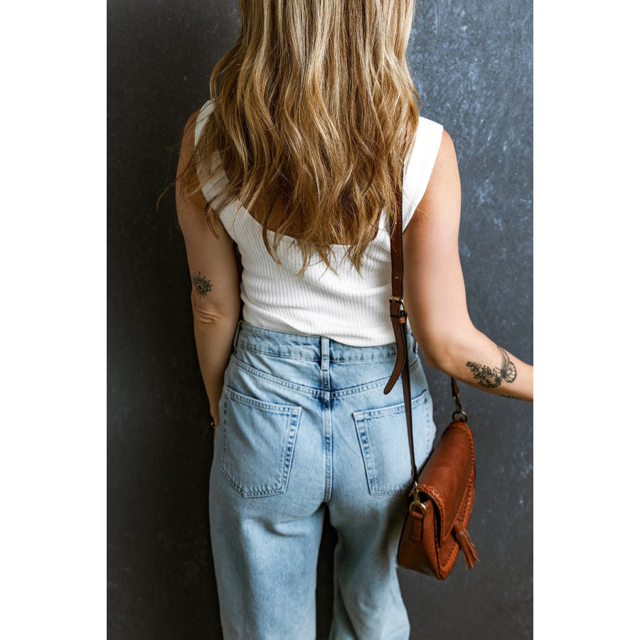 Sweetheart Neck Wide Strap Tank Apparel and Accessories