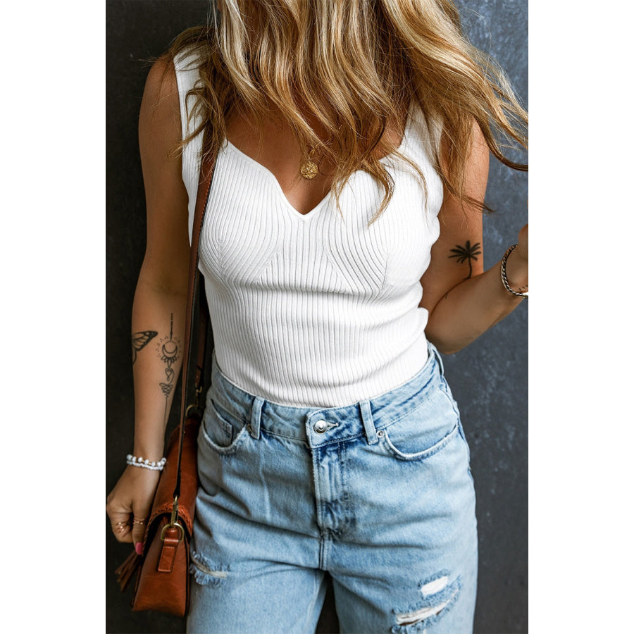 Sweetheart Neck Wide Strap Tank Apparel and Accessories
