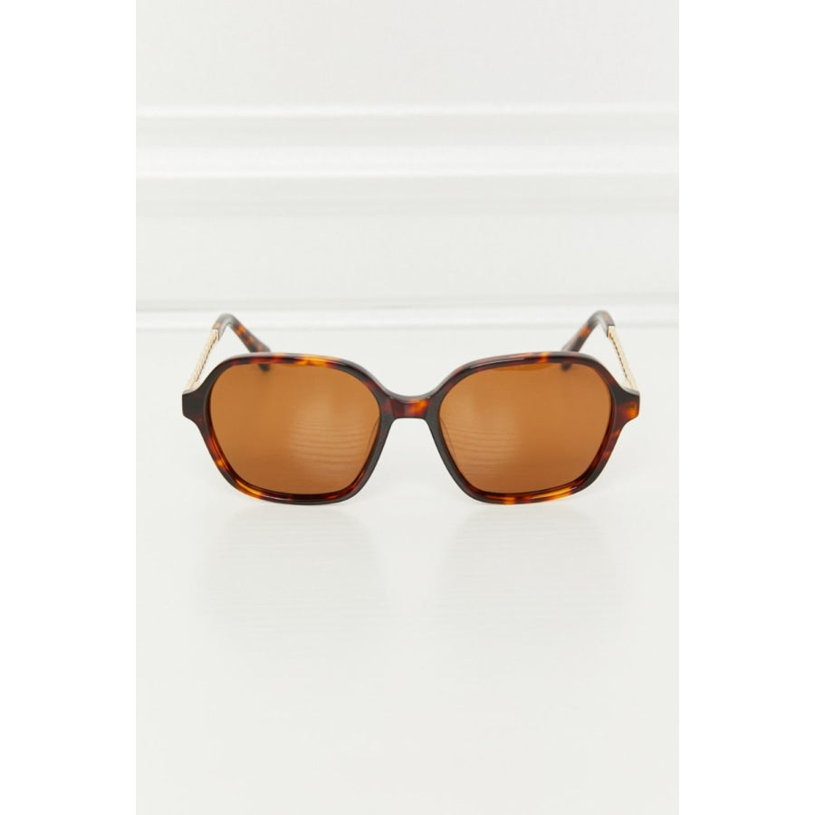 TAC Polarization Lens Full Rim Sunglasses Chestnut / One Size