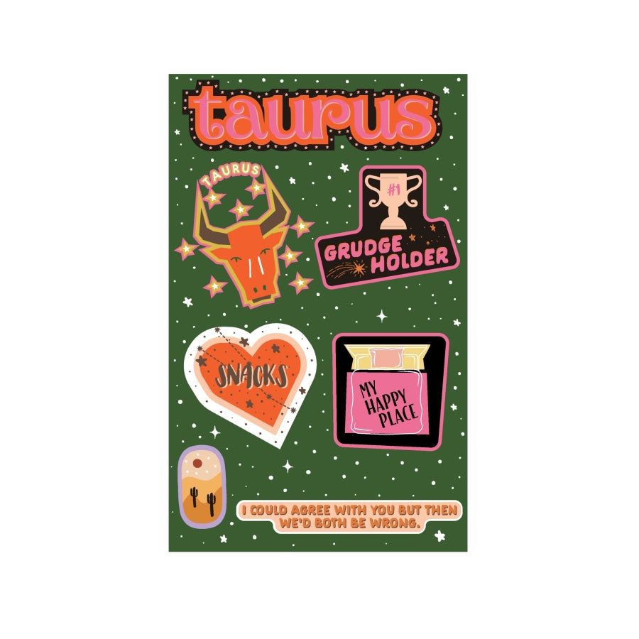 Taurus Astrological Sticker Sheet sticker