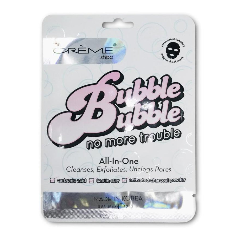 COMING SOON The Crème Shop - Bubble Bubble No More Trouble 3-In-1 Sheet Mask Facial Mask