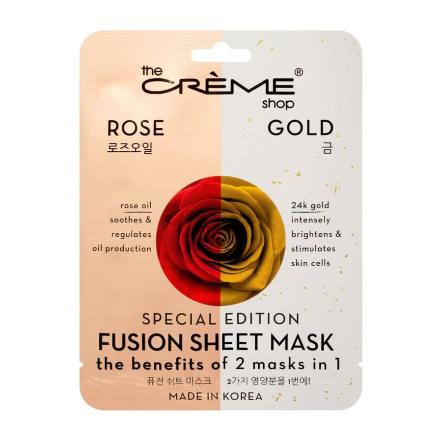 The Crème Shop Rose &amp; Gold Fusion Sheet Mask Facial Mask