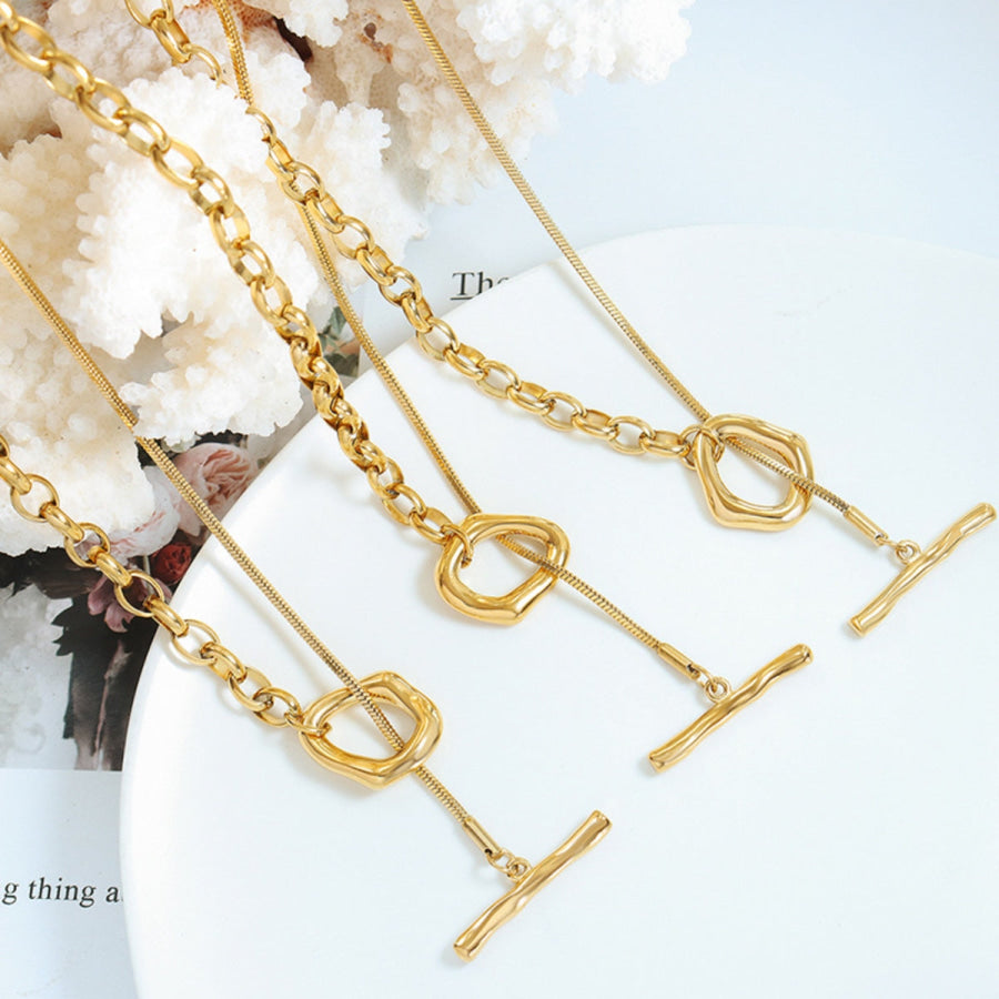 Titanium Steel Chain Necklace Apparel and Accessories