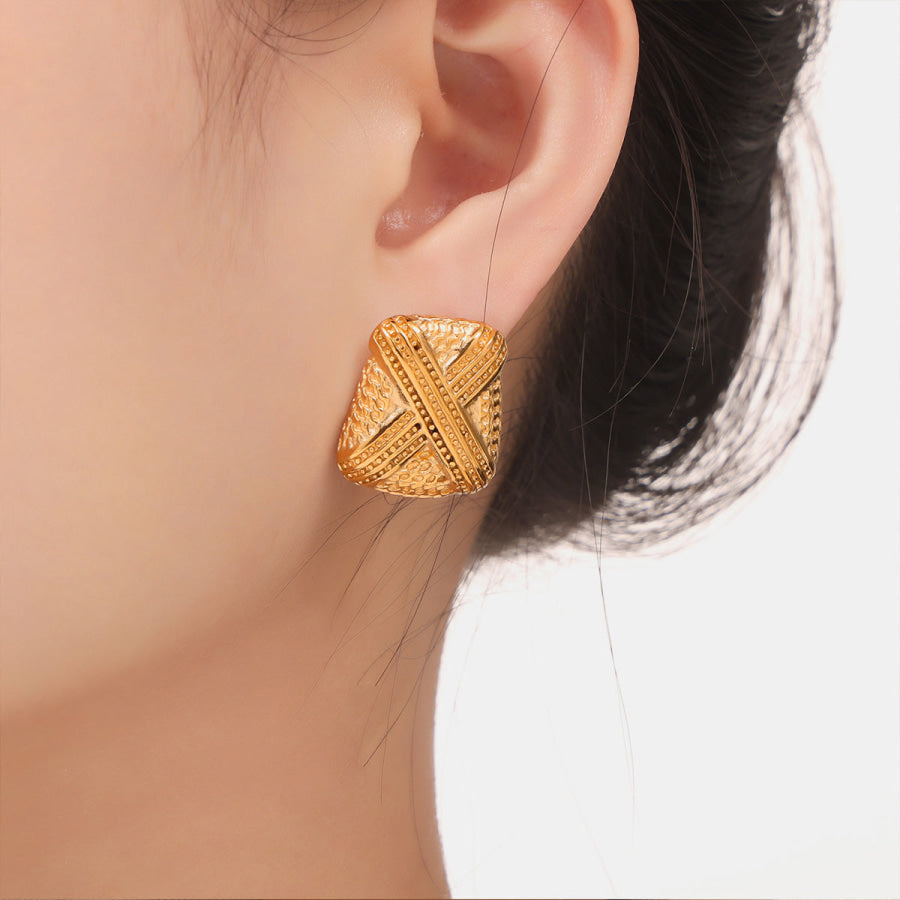 Titanium Steel Geometric Shape Earrings Apparel and Accessories