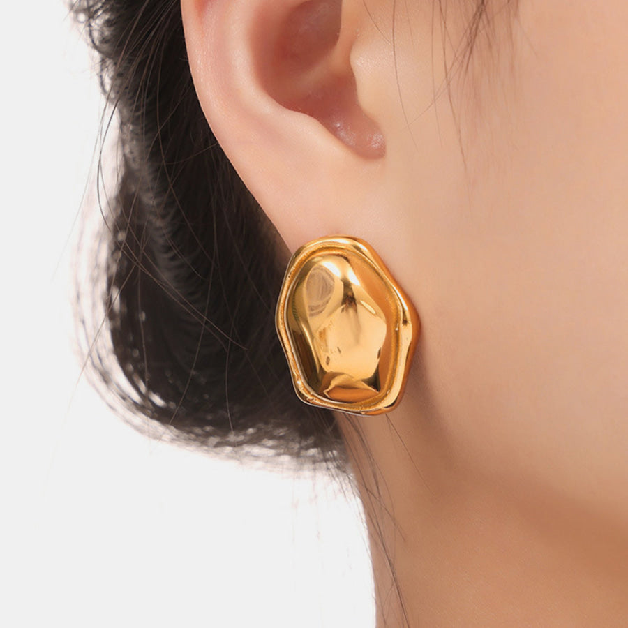 Titanium Steel Geometric Shape Earrings Apparel and Accessories
