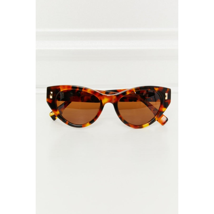 Tortoiseshell Acetate Frame Sunglasses Tangerine / One Size