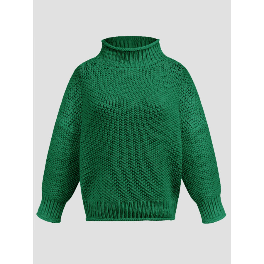 Turtleneck Long Sleeve Sweater Apparel and Accessories
