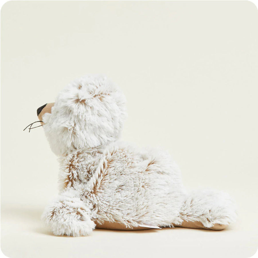 COMING SOON! Warmies Large 33cm - Plush Animals filled with Flaxseed and French Lavender - Seal Accessories