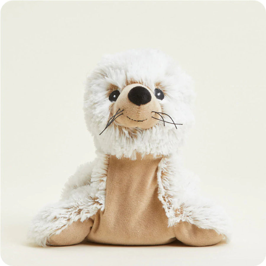 COMING SOON! Warmies Large 33cm - Plush Animals filled with Flaxseed and French Lavender - Seal Accessories