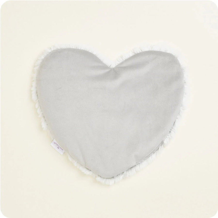 COMING SOON! Warmies Marshmallow Gray Heart Heat Pad Heat Pack