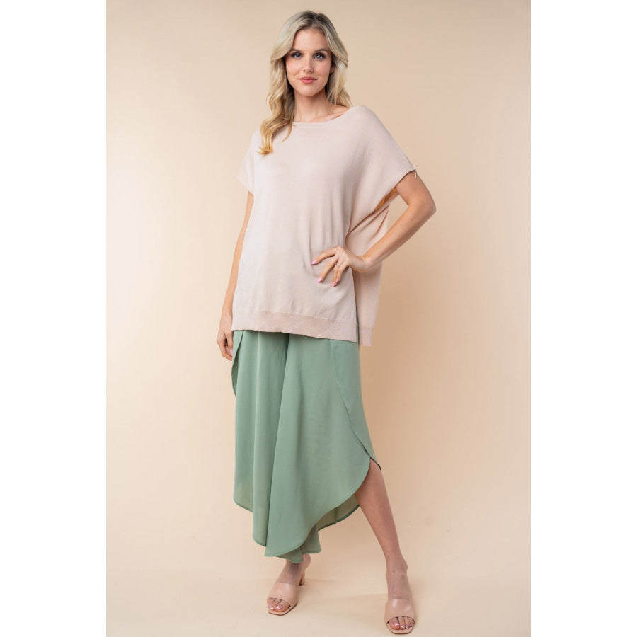 White Birch High Waisted Woven Pants Apparel and Accessories