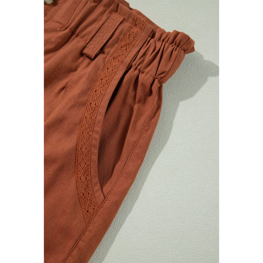 Wide Leg Pants with Pockets Apparel and Accessories