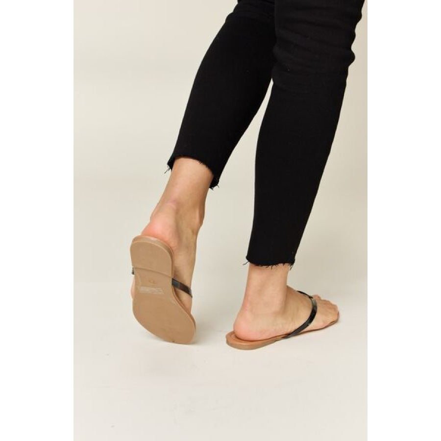 WILD DIVA PU Leather Open Toe Sandals Apparel and Accessories