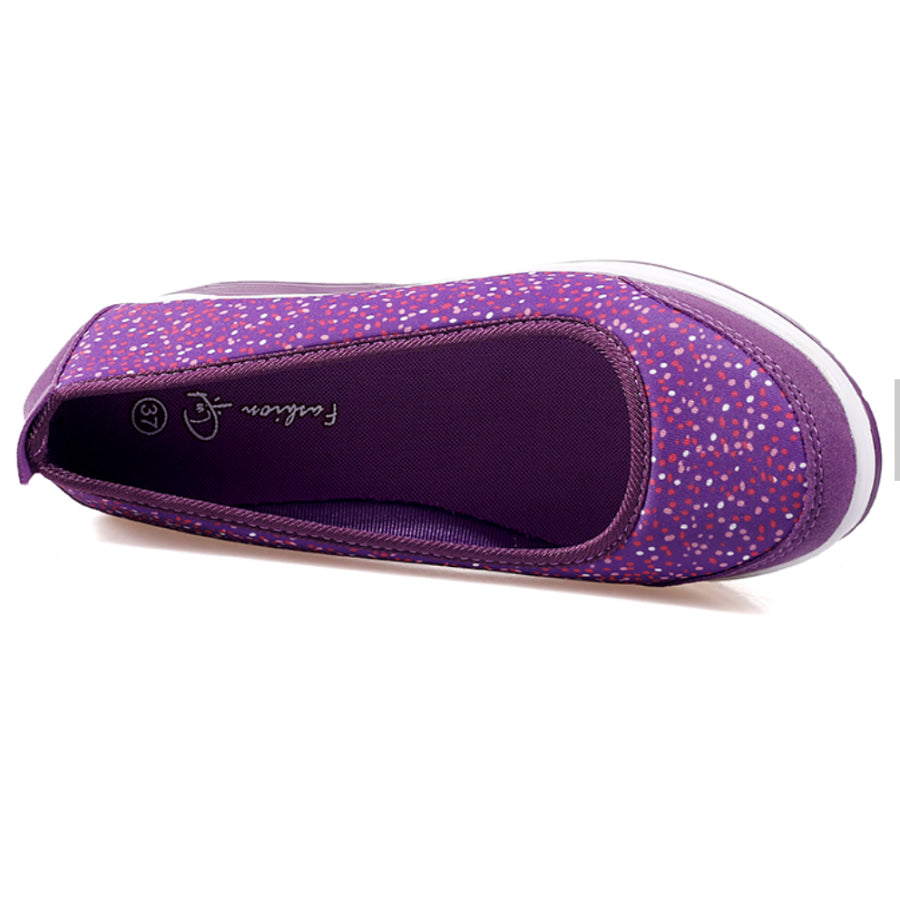 NEW! Women’s Platform Slip On Fabric Fashion Shoes Shoes