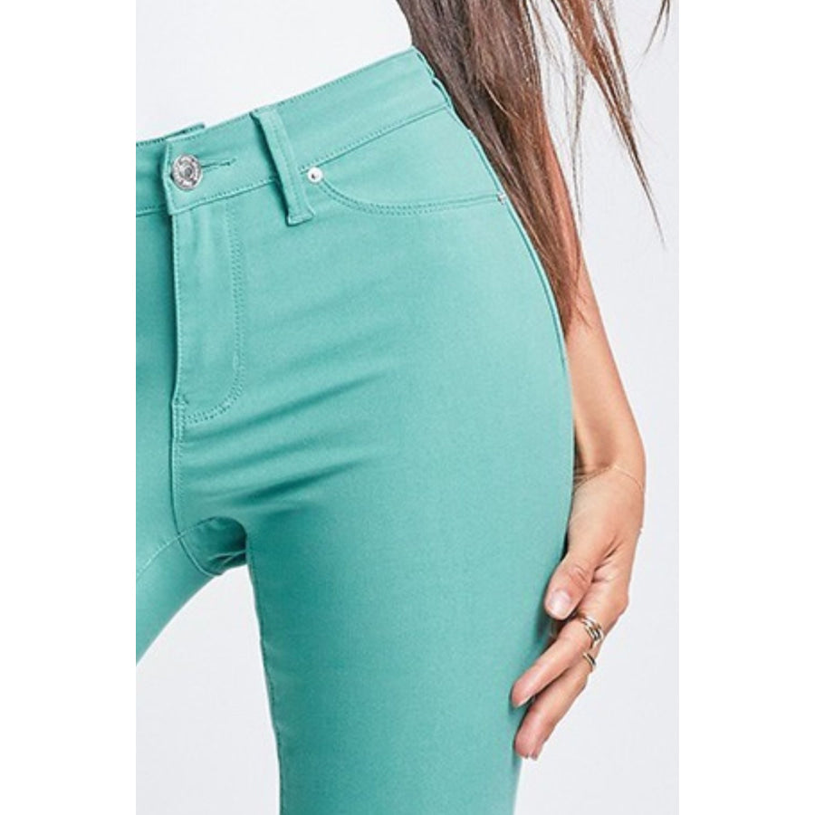 YMI Jeanswear Full Size Hyperstretch Mid-Rise Skinny Pants Apparel and Accessories