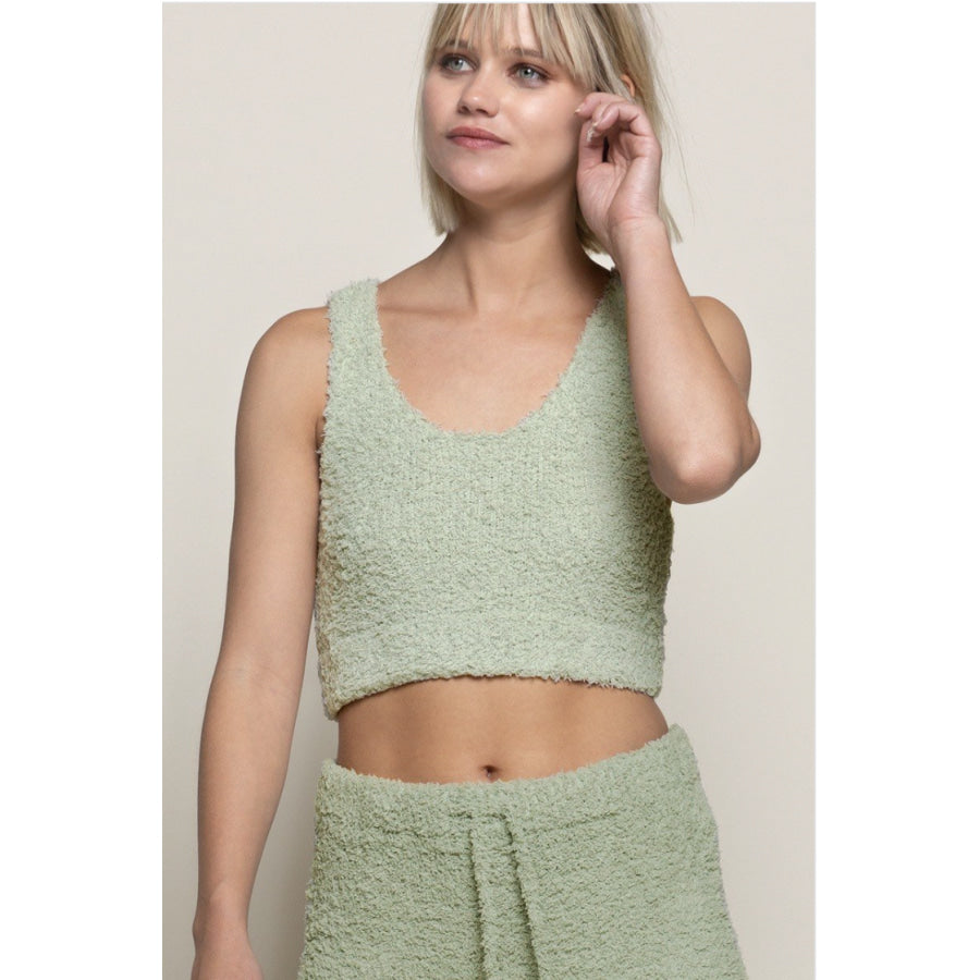 NEW! Berber Fleece Cosy Bralettes Desert Sage / Small Sleepwear