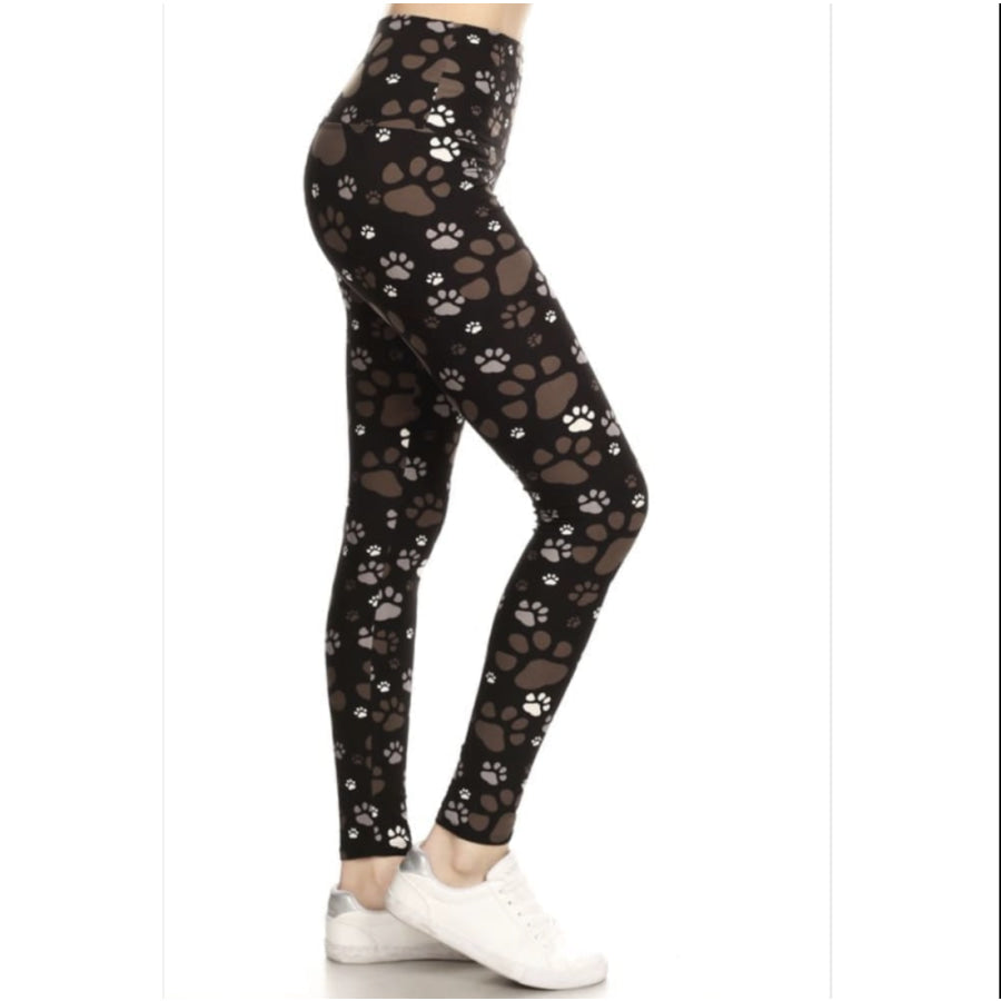 Black Brown Paws Black Brown Paws / OS Leggings