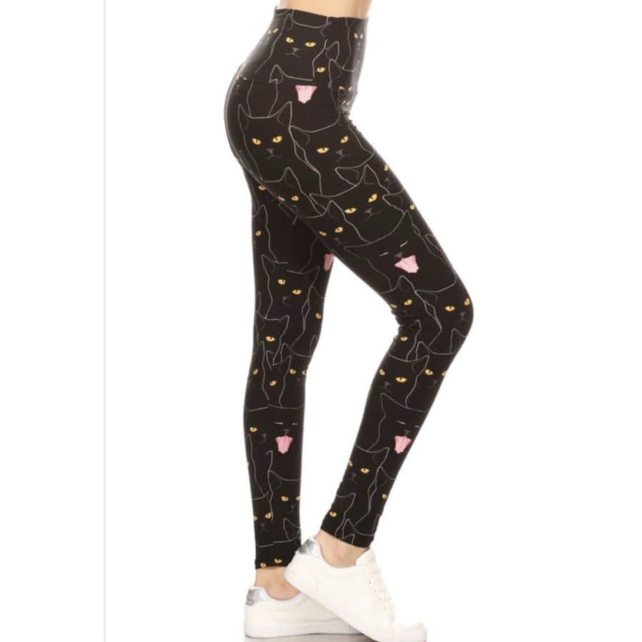 Black Cat Yawn Black Cat Yawn / OS Leggings