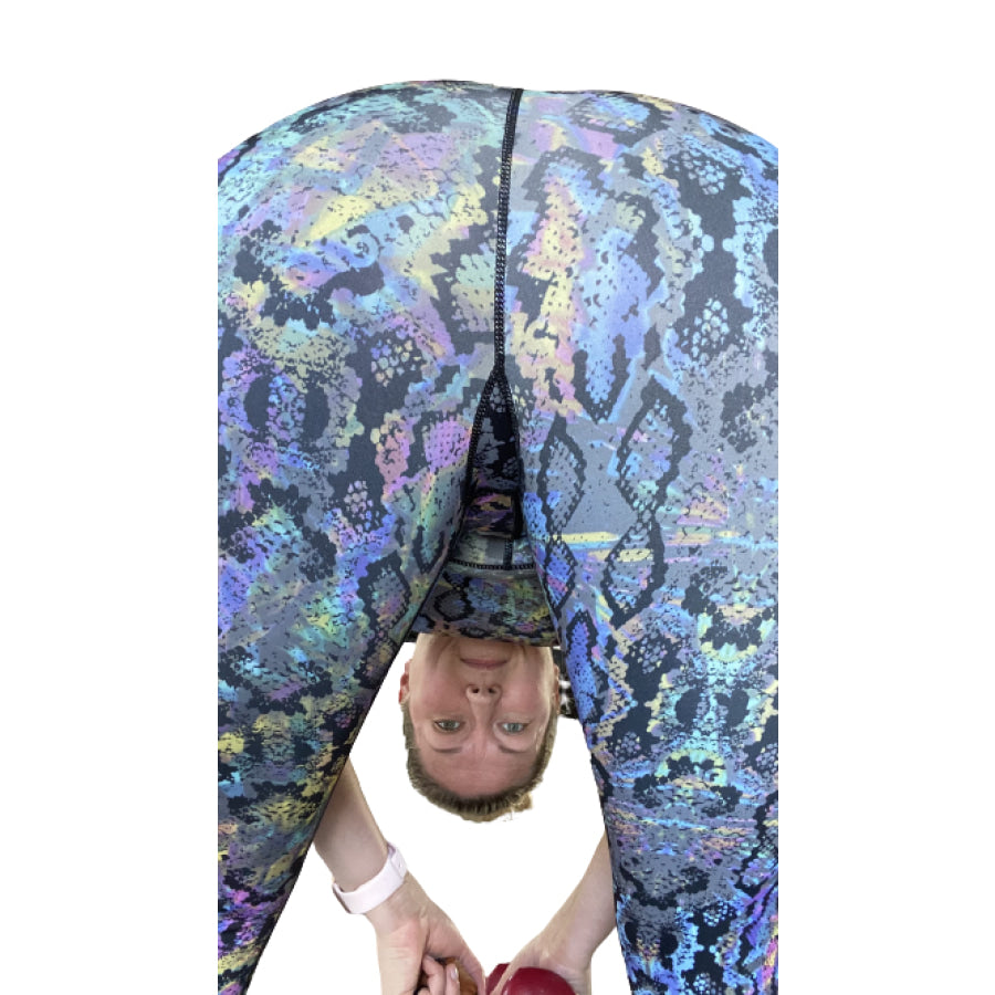 NEW! Rainbow Snake Buttery Soft Sports Bra and Leggings Active Wear