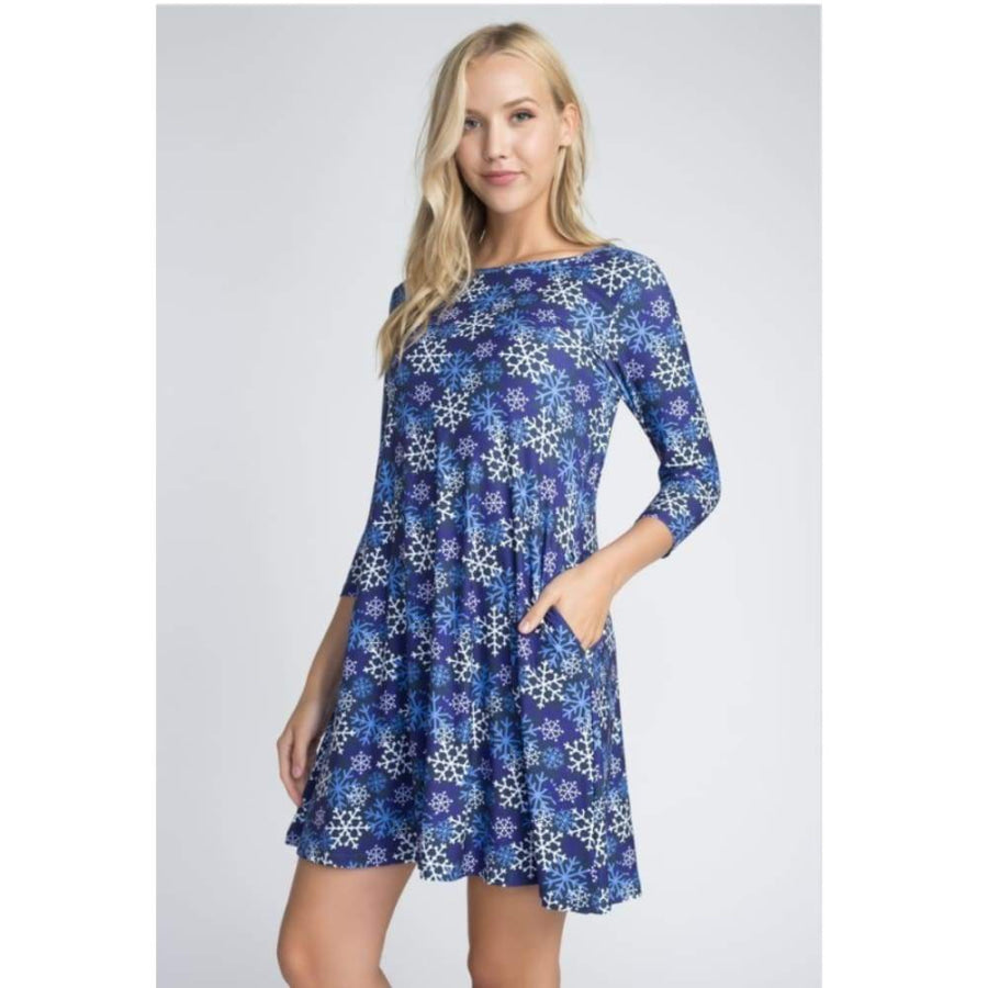 Preorder Printed Flared Dress with Pockets! Arriving mid to late March