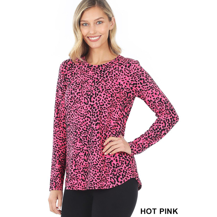NEW! Buttery Soft Bright Leopard Print Brushed DTY Top and Jogger Set! Tops
