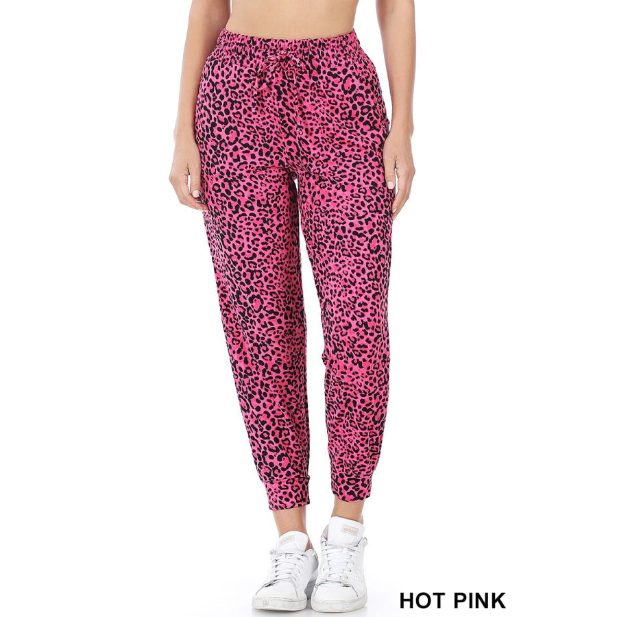 NEW! Buttery Soft Bright Leopard Print Brushed DTY Top and Jogger Set! Tops