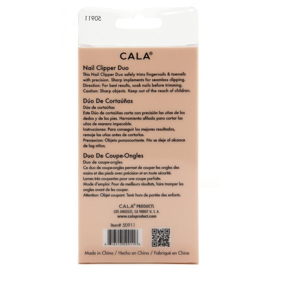CALA Rose Gold Nail Clipper Duo Rose Gold Nail Tool