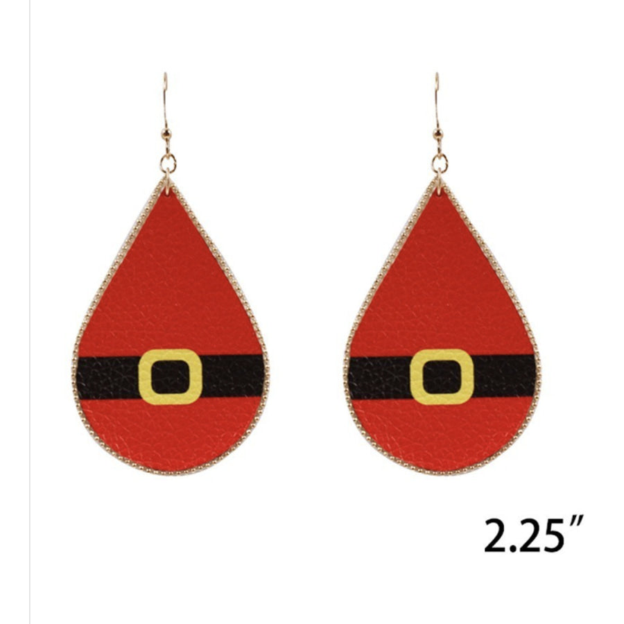 NEW! Christmas Teardrop Earrings LIMITED QUANTITIES Santa Belt Earrings