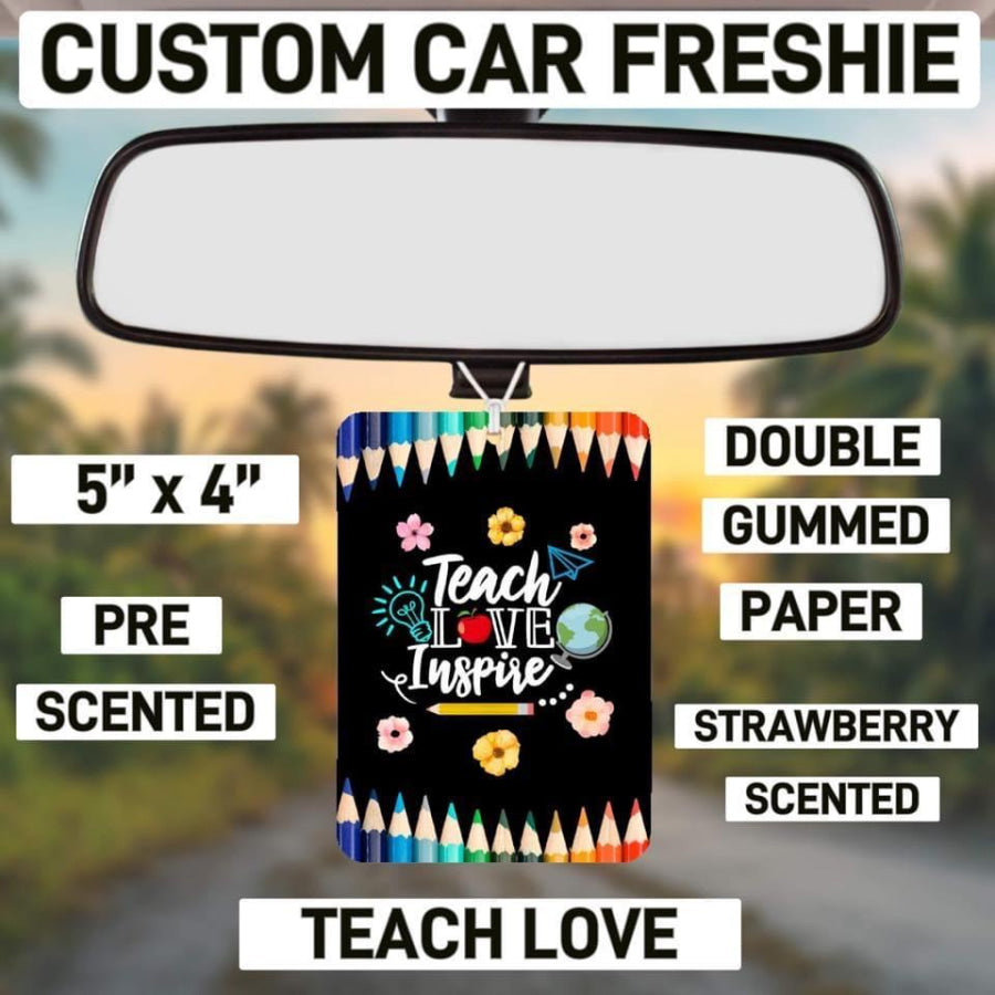 Custom Car Freshie Strawberry Scent