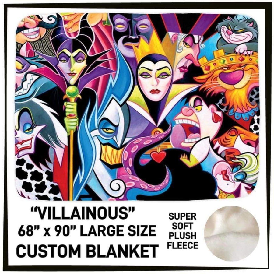 PREORDER Large Ultra Plush Custom Blankets Closes 5 JULY ETA late September Villainous Blankets