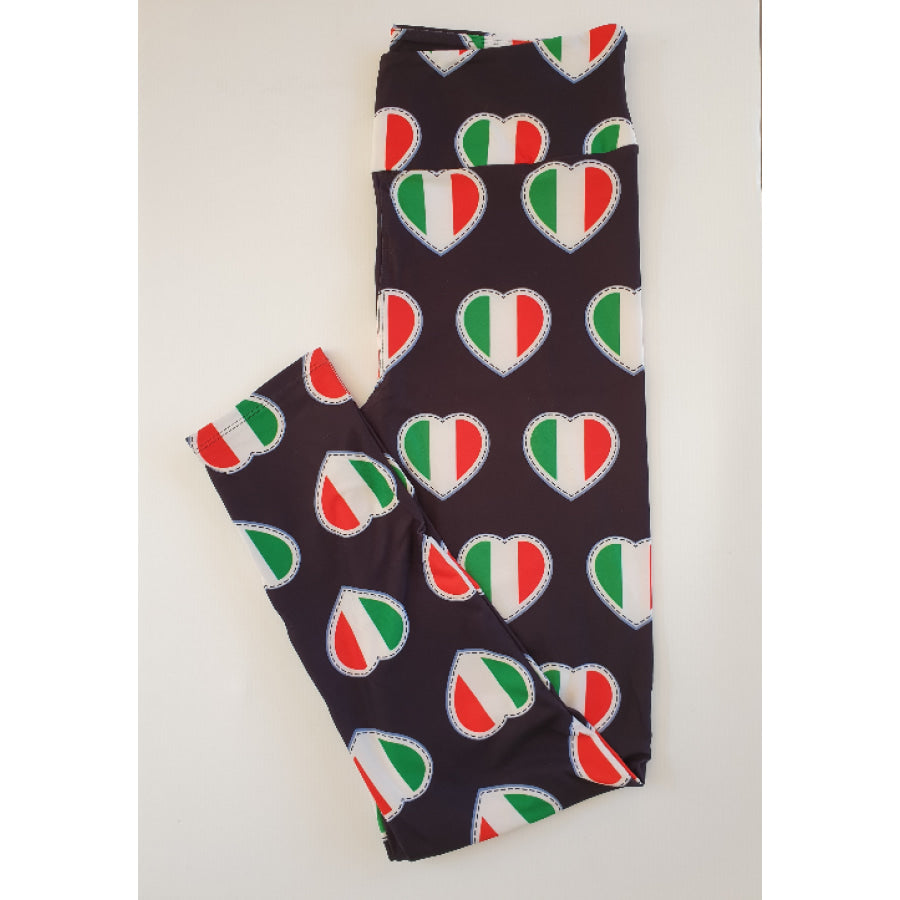 Custom Design Leggings - Love Italy Italy / OS Leggings