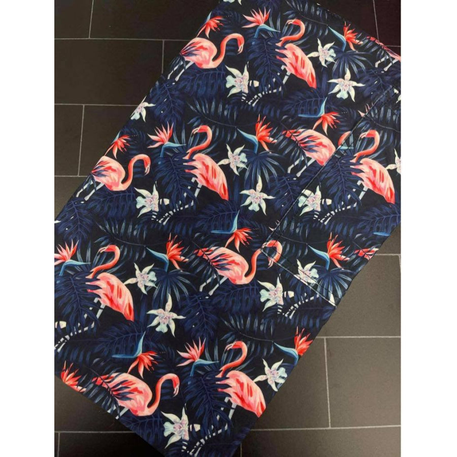 EXTRAS CUSTOM DESIGN LEGGINGS SIZE TC (AU 16-28) Paradise Flamingos / TC Leggings