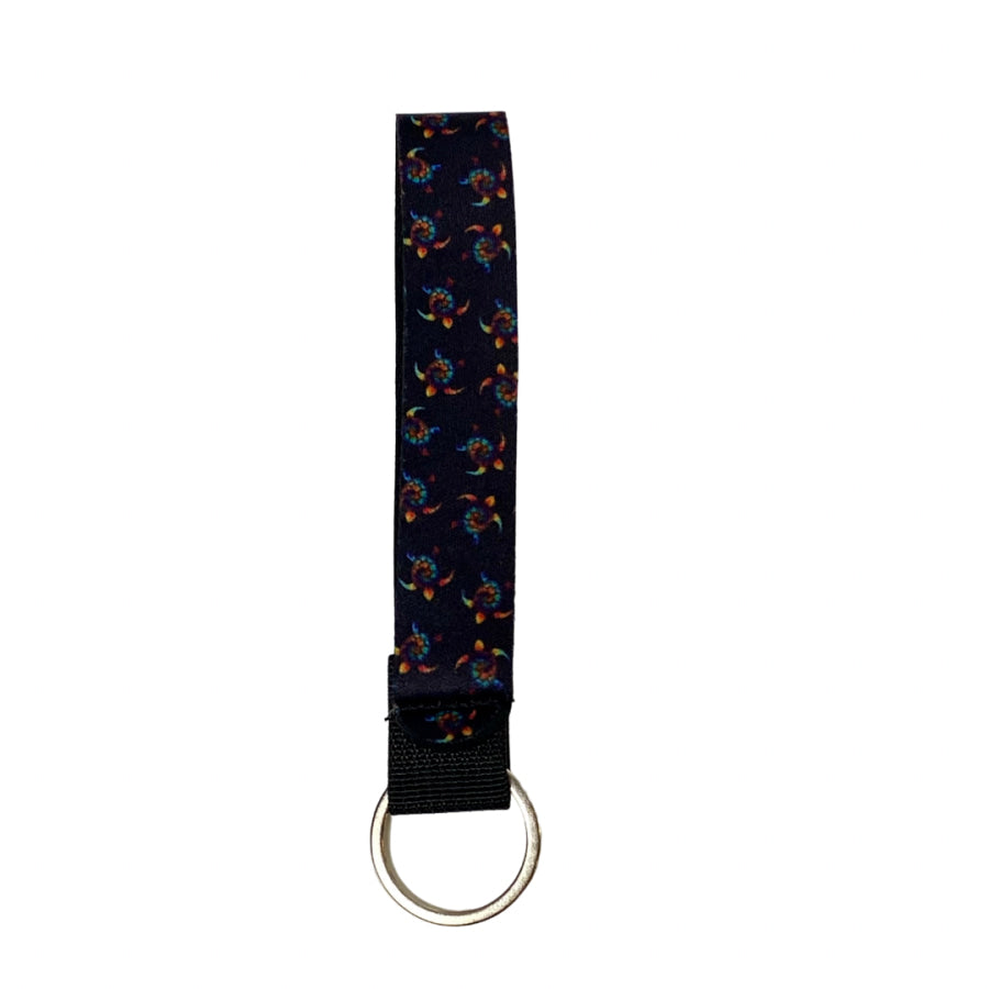 Custom Design Neoprene Keychain - Tie Dye Turtles Neoprene Key Chain