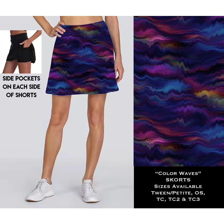 PREORDER Custom Design Yoga Waist Skorts with Pockets - Closes 17 June - ETA mid Sep 2022 Skorts