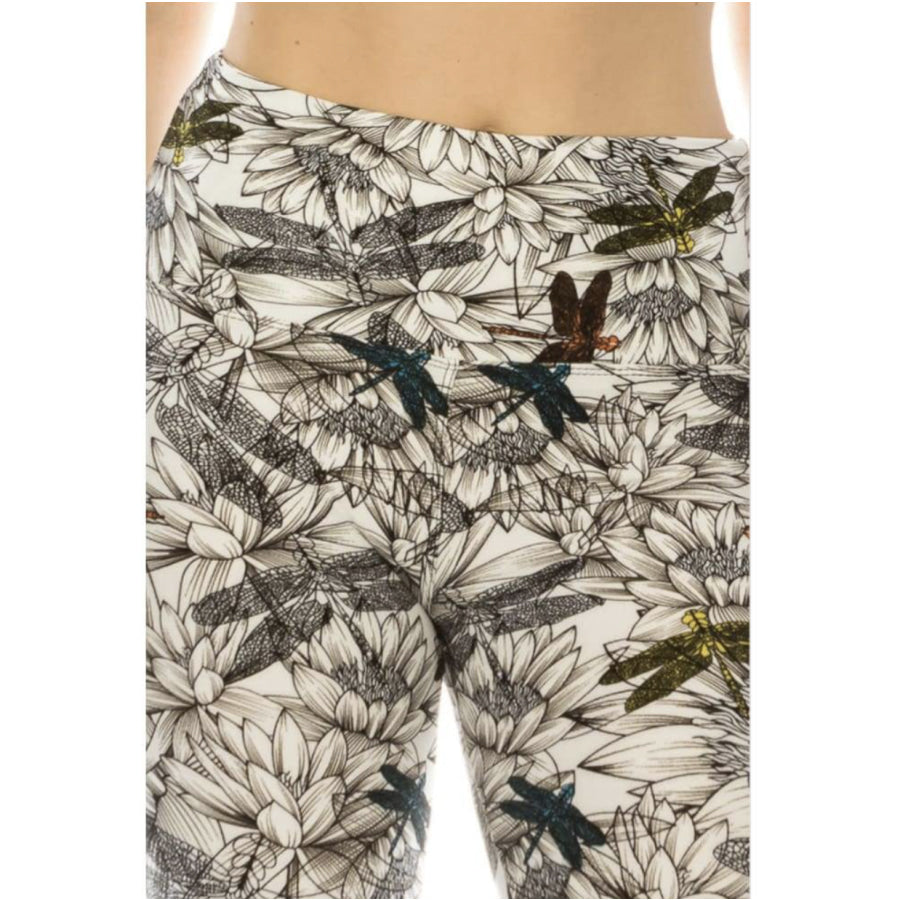 Dragonfly Sketch Dragonfly Sketch / OS Capri non yoga band Leggings