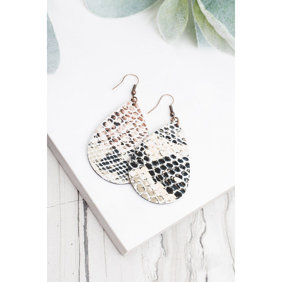 Drop of Venom Leather Drop Earrings Earrings