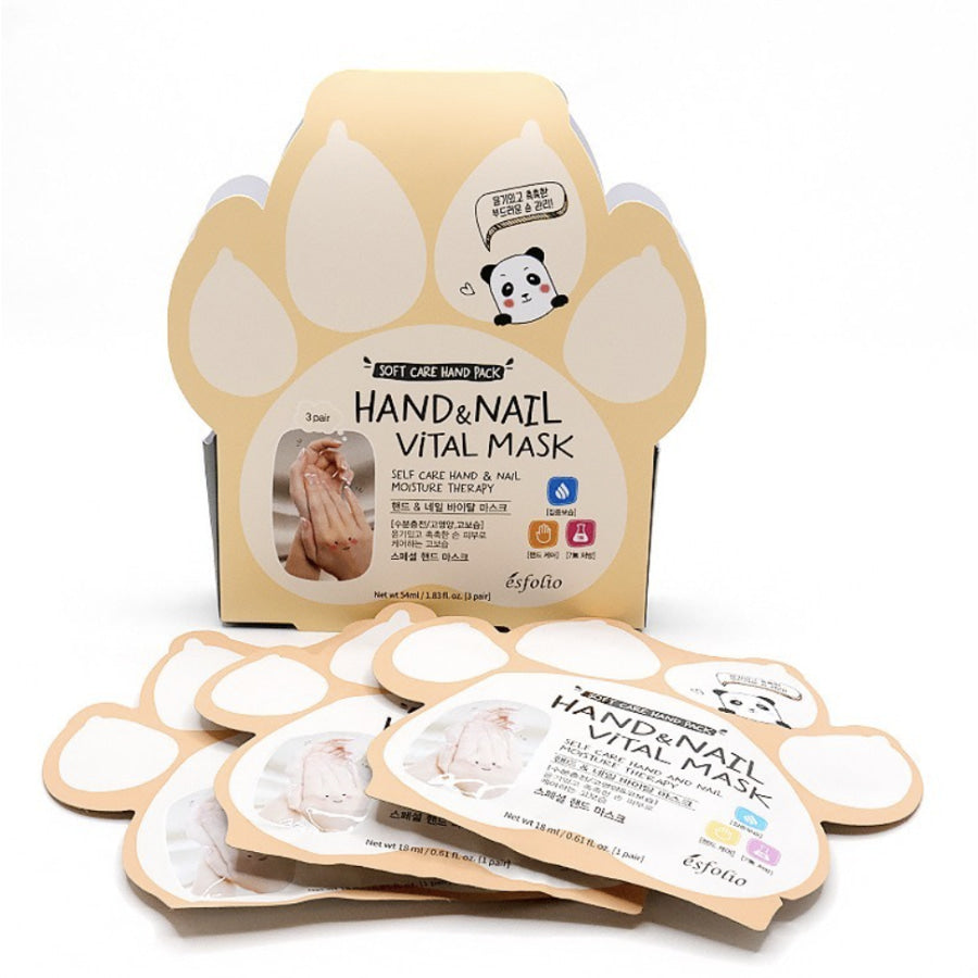 Esfolio 3 Pair Hand & Nail Vital Mask Pack Hand Mask