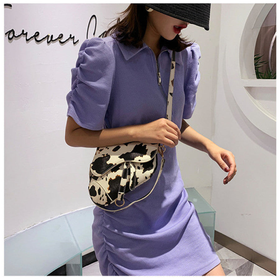 PREORDER Faux Leather Saddle Bag with Cross Body Strap - Closes 3 March - ETA late April 2022 Handbags