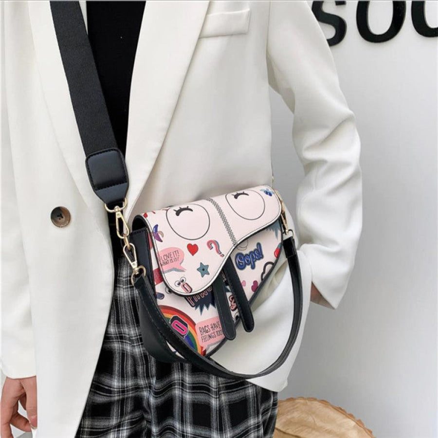 PREORDER Faux Leather Saddle Bag with Cross Body Strap - Closes 3 March - ETA late April 2022 Handbags