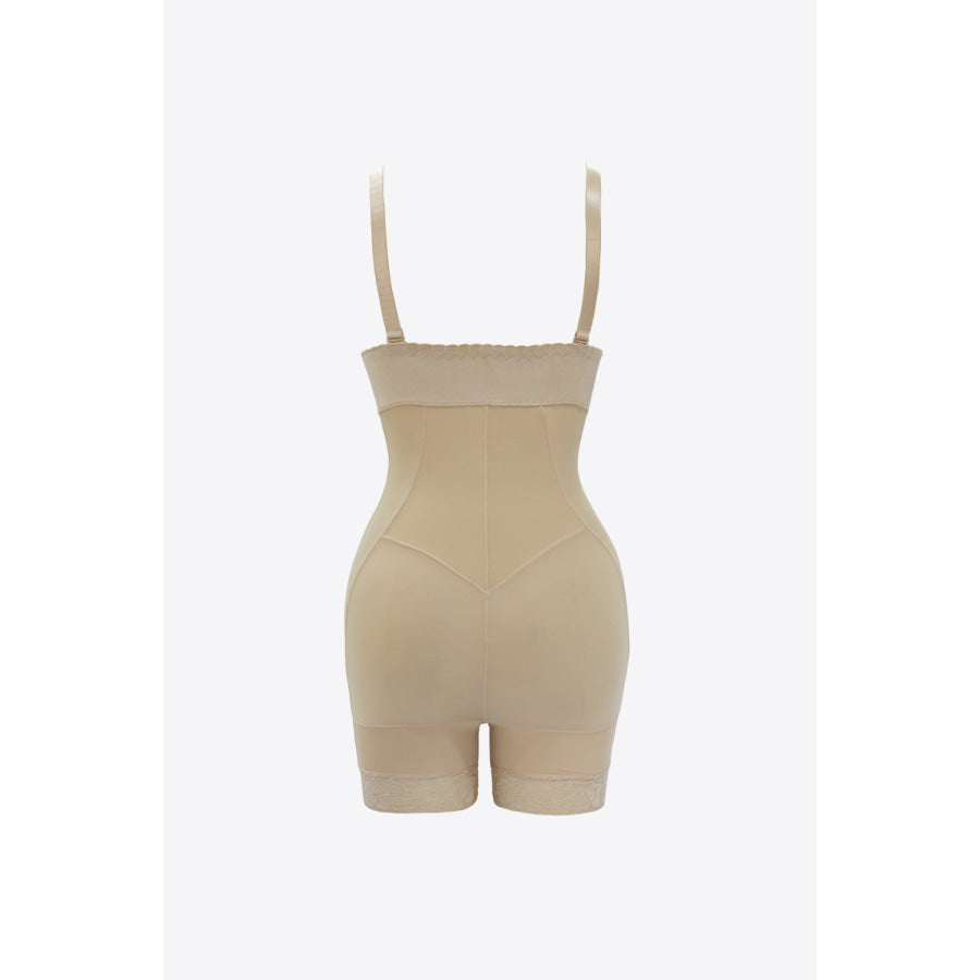 Full Size Zip Up Under-Bust Shaping Bodysuit