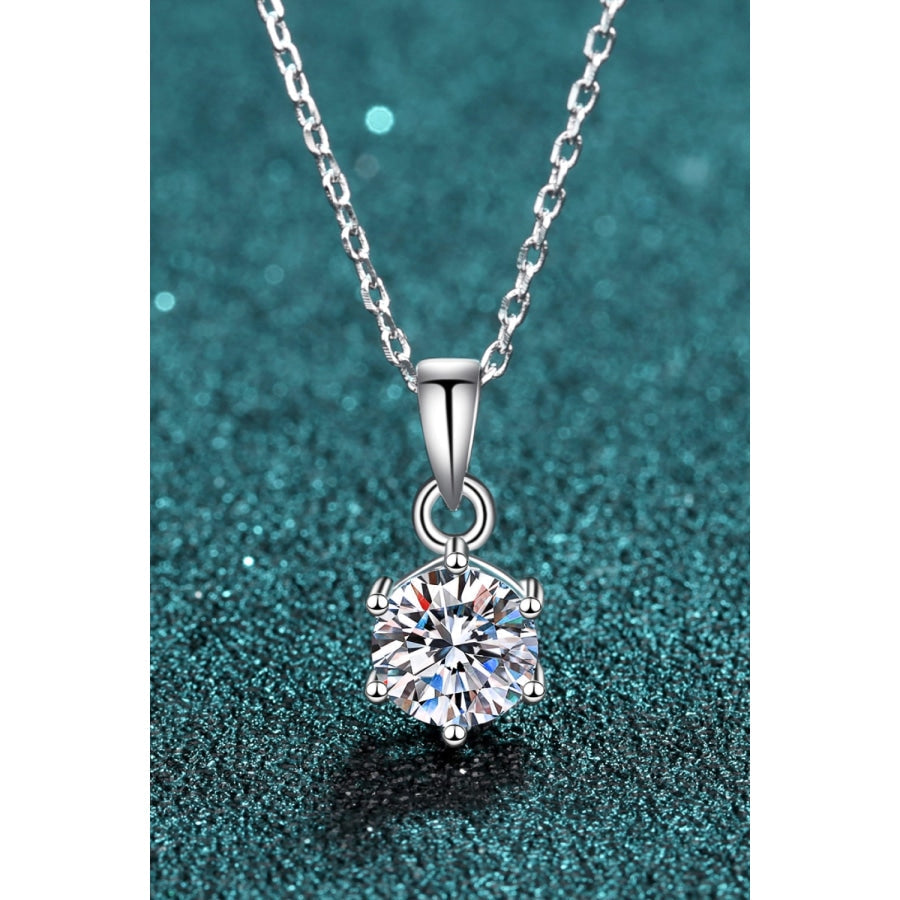 Get What You Need Moissanite Pendant Necklace Silver / One Size