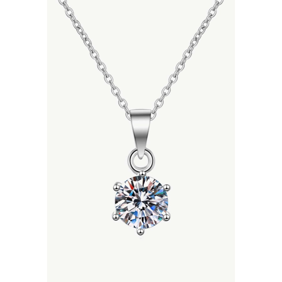 Get What You Need Moissanite Pendant Necklace Silver / One Size