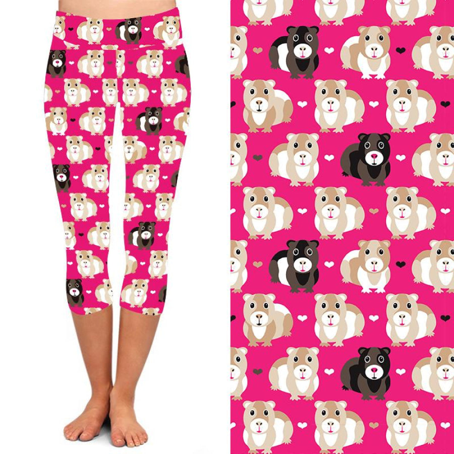 PREORDER! Buttery Soft Leggings Limited Quantities! ETA early NOV! Guinea Pig Capri / OS Leggings