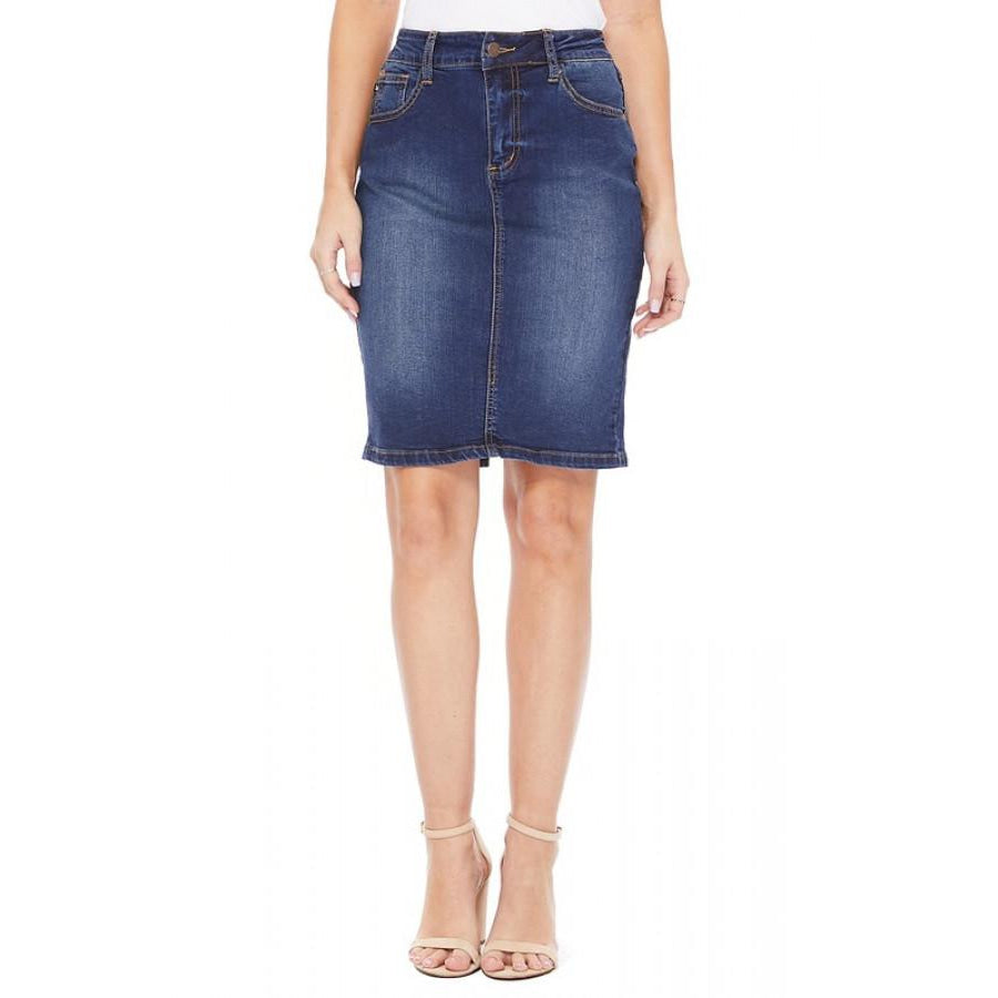 Judy Blue Denim Skirt - Dark Blue S / Dark Blue Denim Skirt
