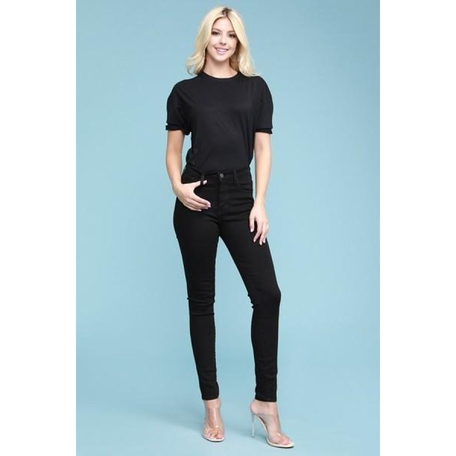 Judy Blue Fitted Denim Jeans - High Waist - Black 1XL / Black Denim Jeans